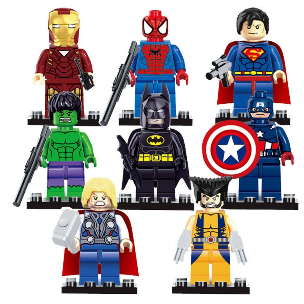 COPY - 16 Super Hero Minifigures Sets w/ Accessories NIB